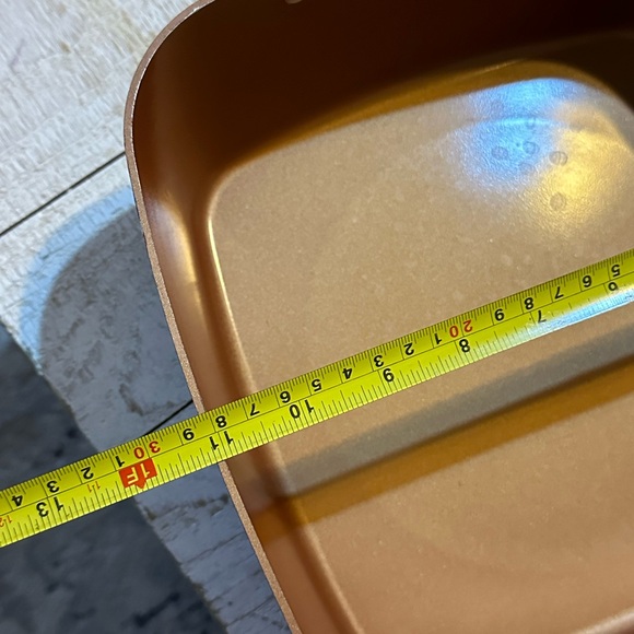 - Large Copper Chef Pot with Lid Cookware 11" w x 4" D - Picture 3 of 5